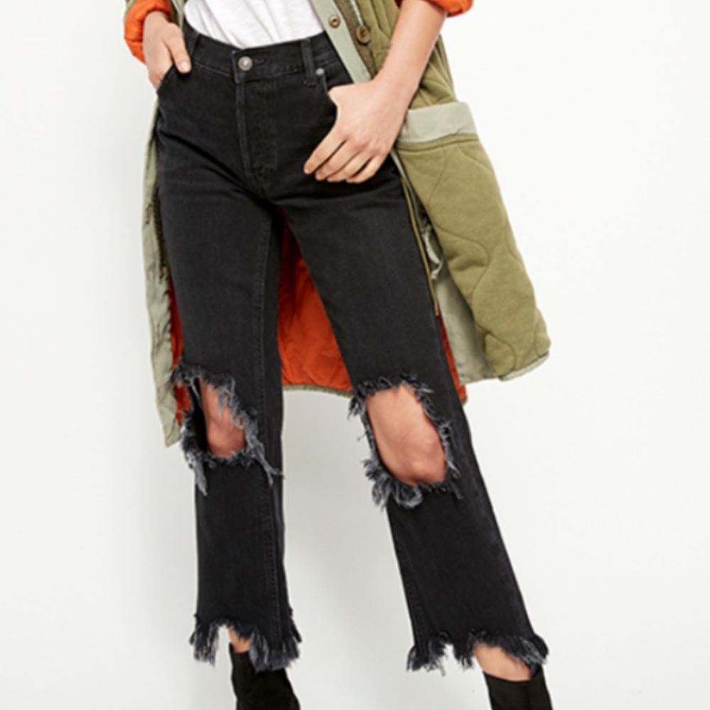 Free People Maggie Jeans in Black